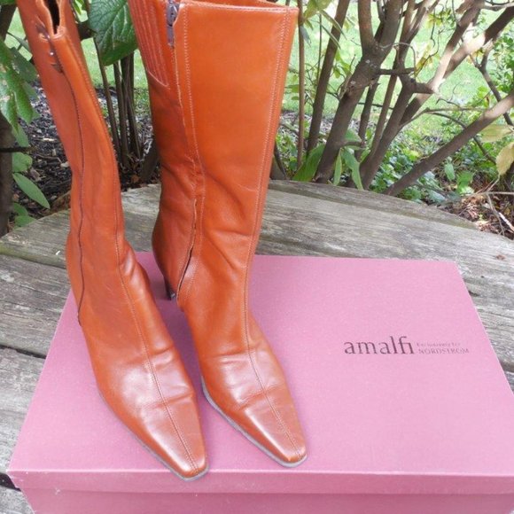 Brown Heeled Boots for Women - Picture 3 of 3